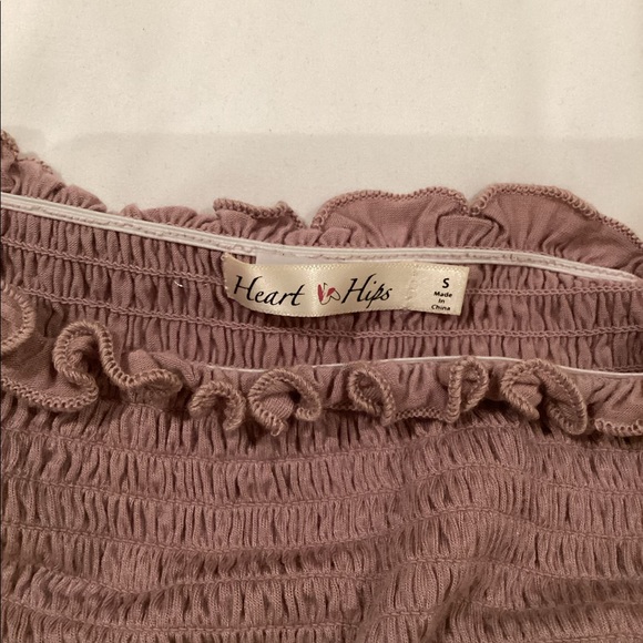 Pack of 2 Heart & Hips Scrunch Off the Shoulder Tops - Picture 7 of 8